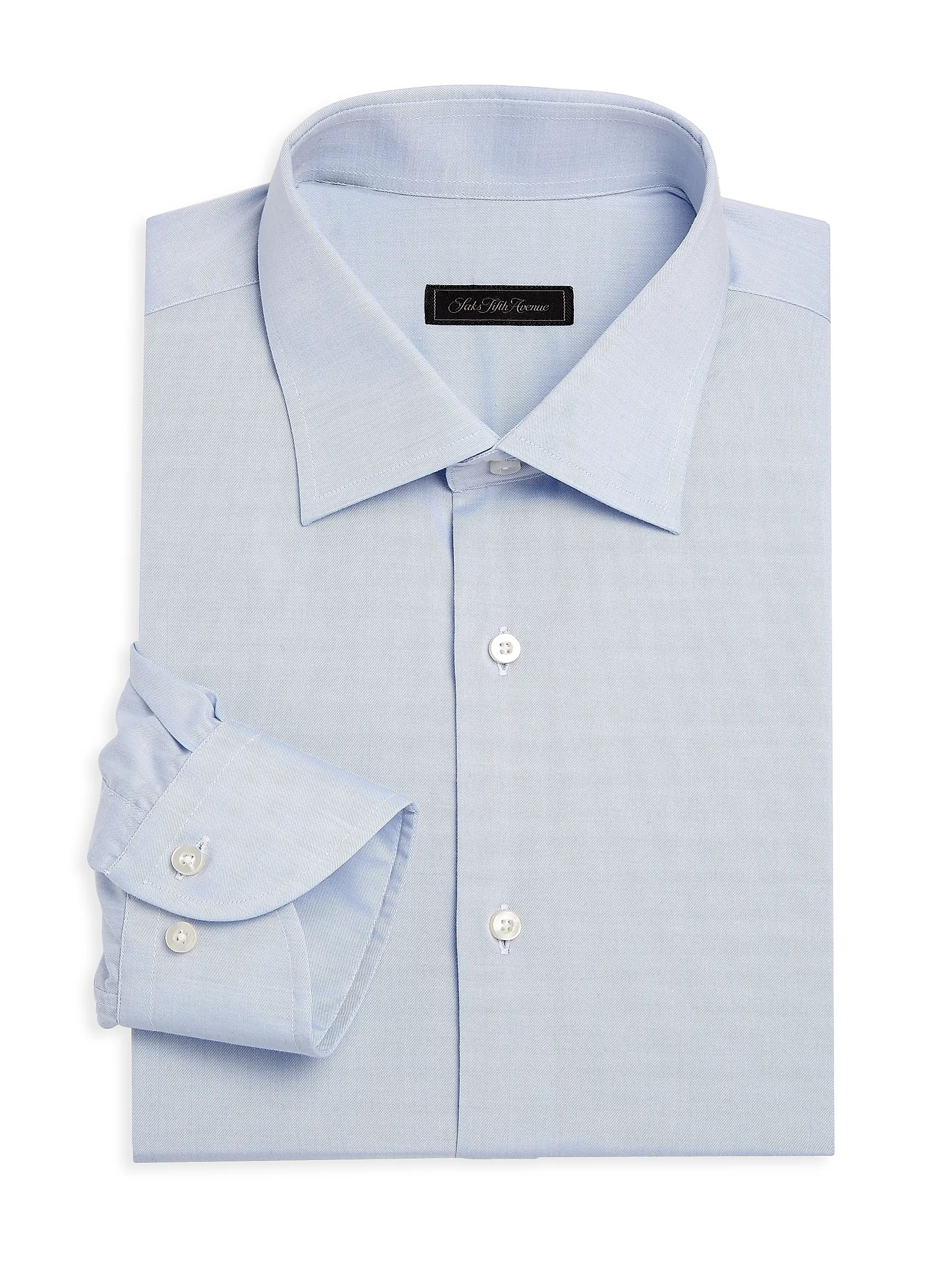 Saks Fifth Avenue COLLECTION Travel Twill Long-Sleeve Dress Shirt | Saks Fifth Avenue | Saks Fifth Avenue