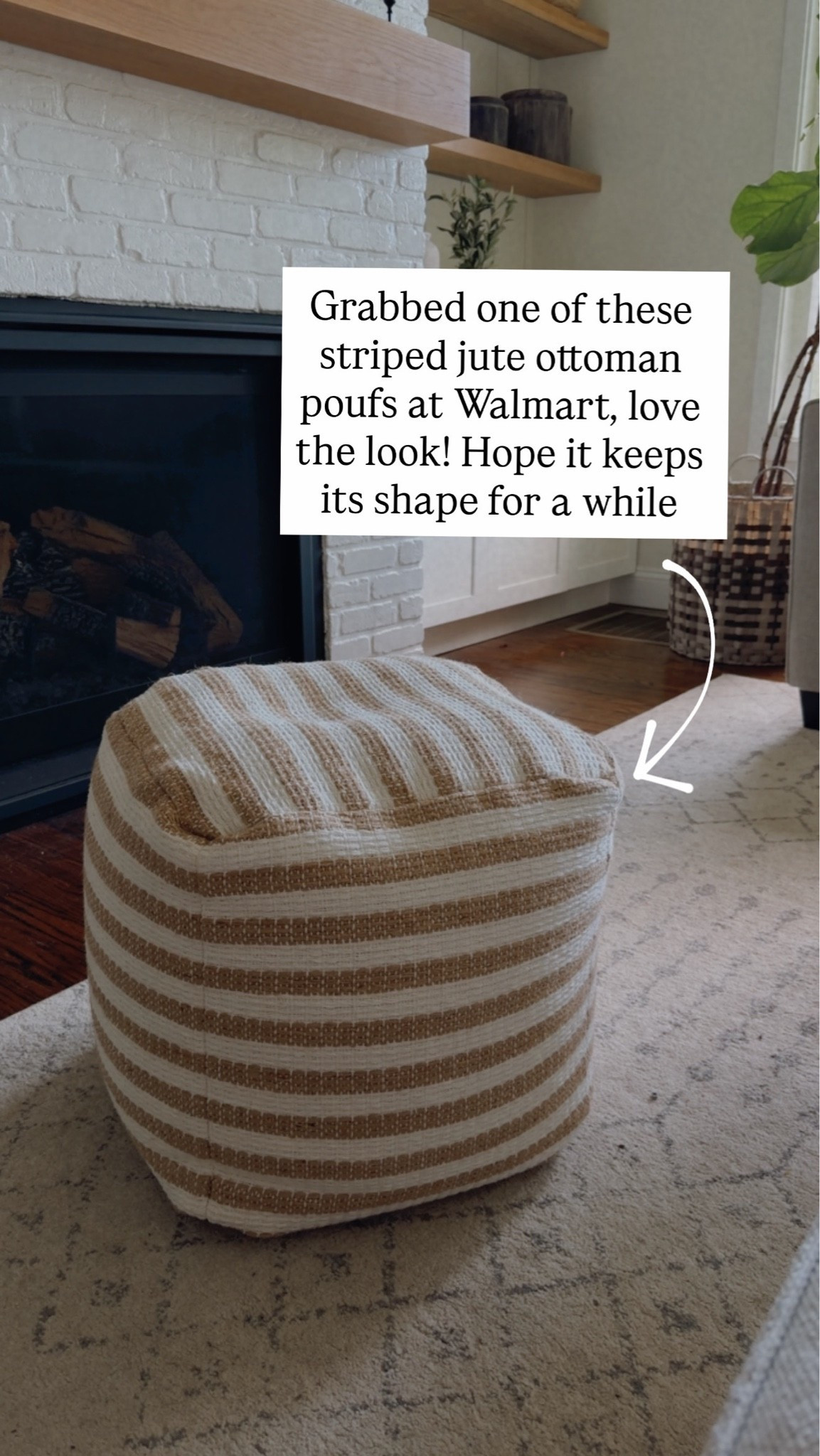 Now $39, down from $47. Good size and seems like it will hold its shape for a while. Also love the look, fits it with just about any decor and I love the stripes. #walmarthome

#LTKHome #LTKSaleAlert