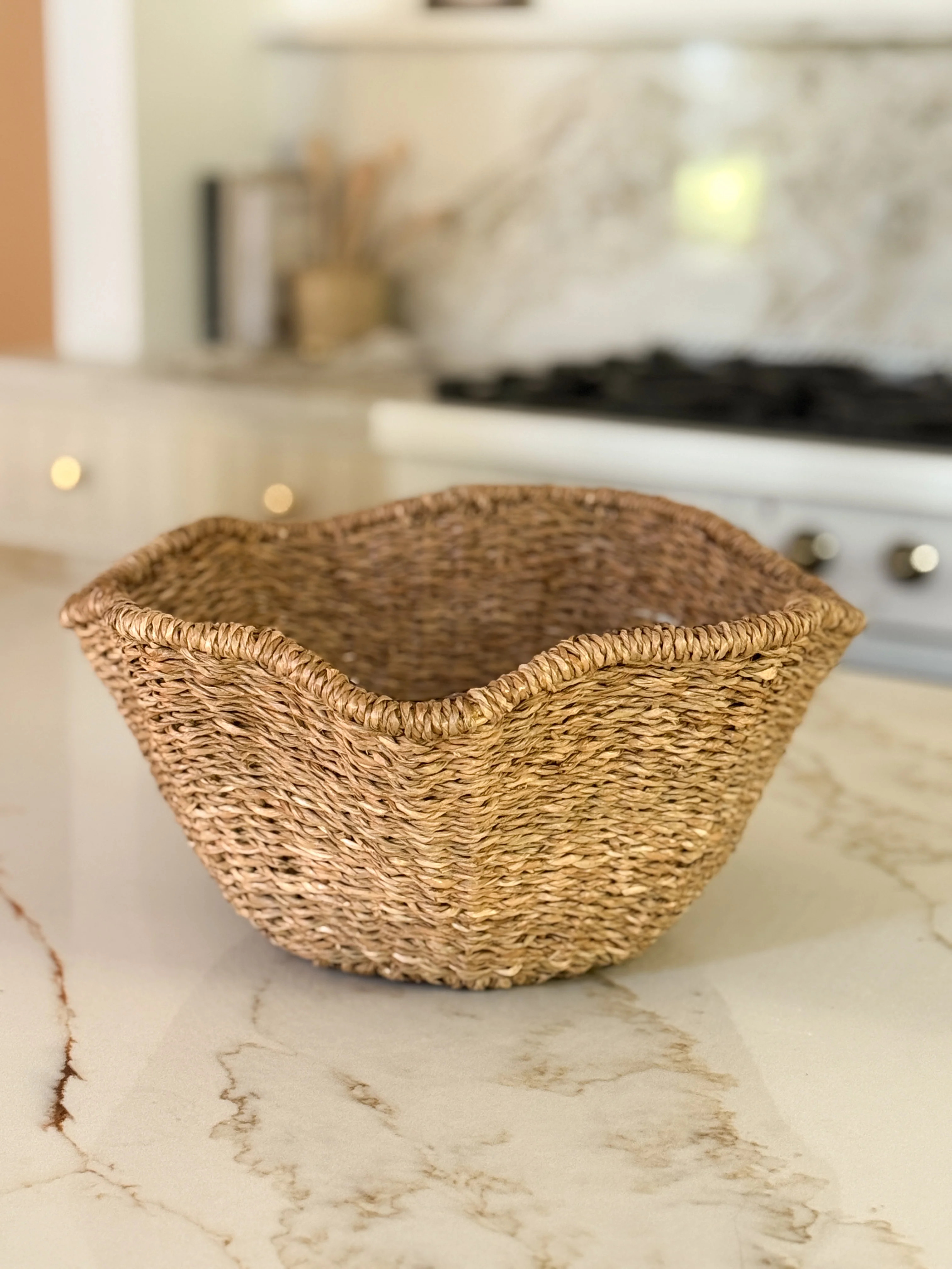Rattan Woven Bowl | Cottage and Key