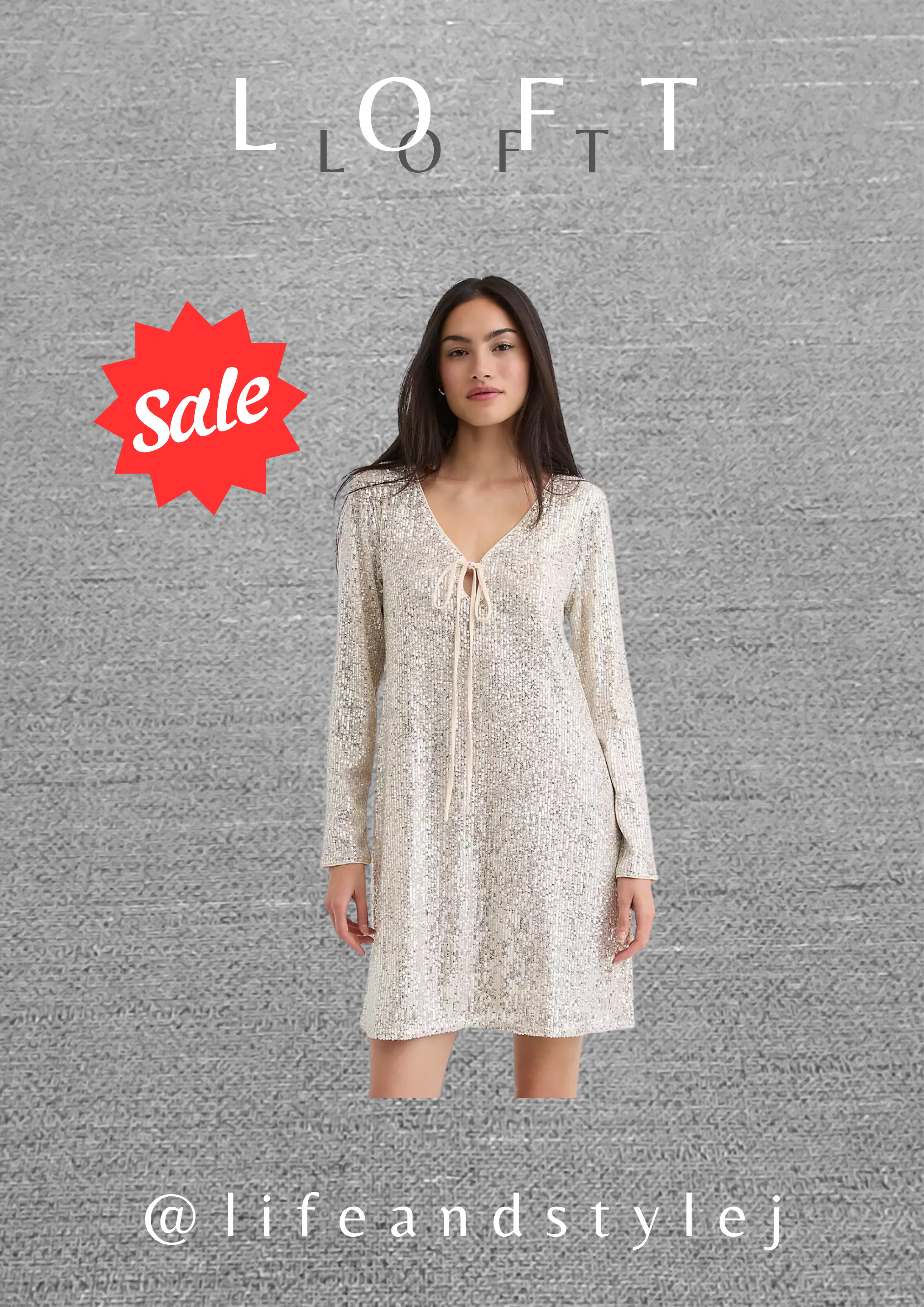 Loft Sequin Tie Keyhole Mini Dress is a chic choice for midlife ageless style with just the right amount of sparkle. Balance the shine with sleek heels or boots, add a tailored blazer or soft wrap, and keep accessories minimal for a confident modern look. #MidlifeStyle #AgelessFashion #HolidayStyle #ChicOver40 #ModernElegance
  

 #LTKHoliday #LTKootd #LTKOver40