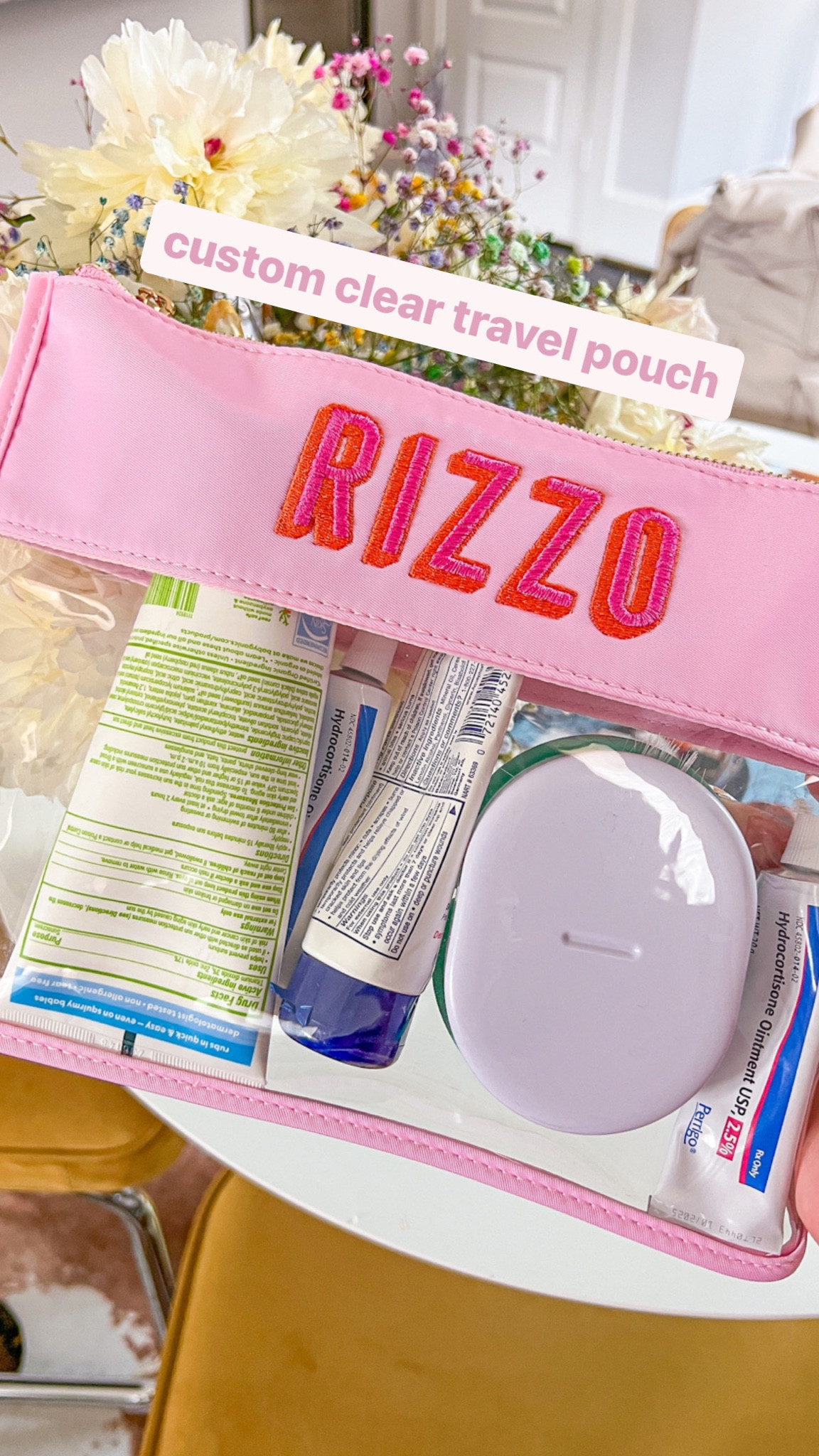 Custom travel pouch on sale! This is what I use for our baby’s travel toiletries! 

#LTKsalealert #LTKunder50 #LTKtravel