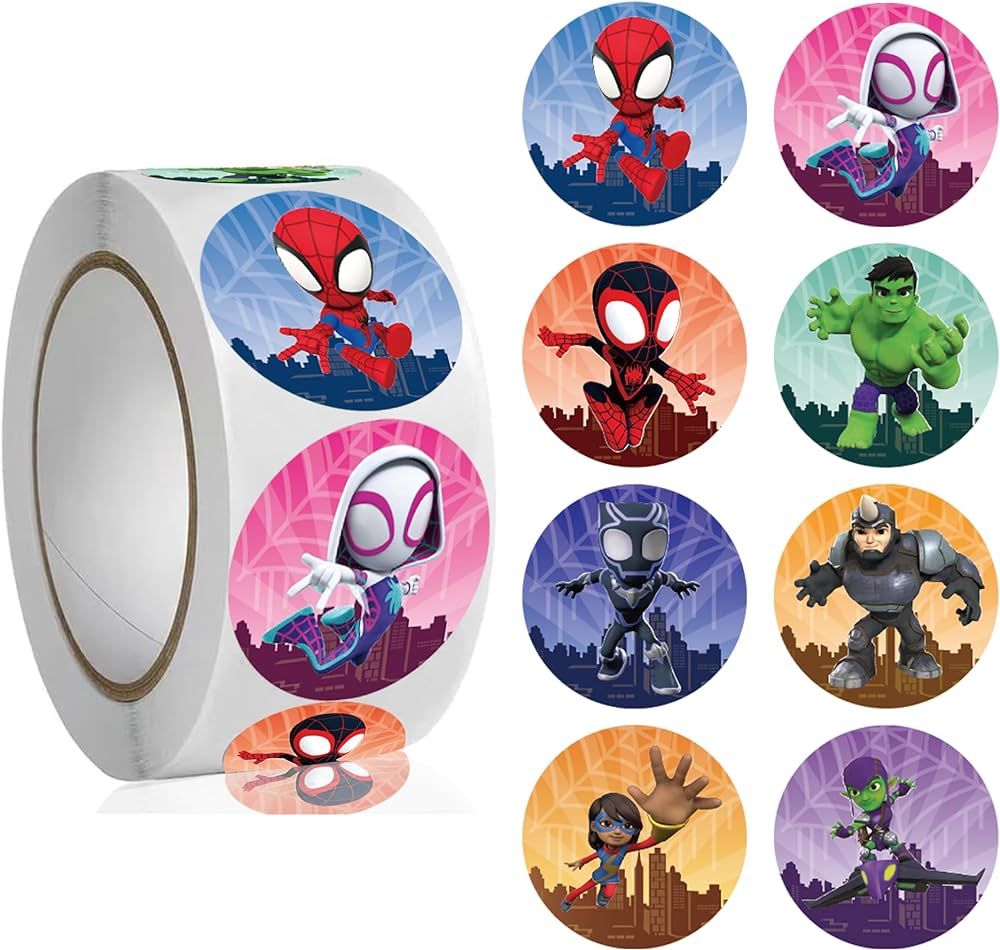 Spidey and His Amazing Friends Stickers for Kids 500pcs Spidey and His Amazing Friends Birthday P... | Amazon (US)