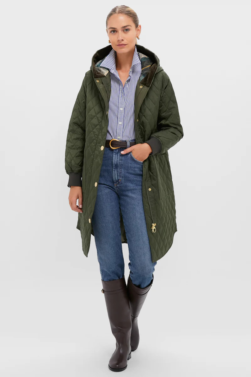 Olive Hilary Quilted Jacket | Tuckernuck (US)
