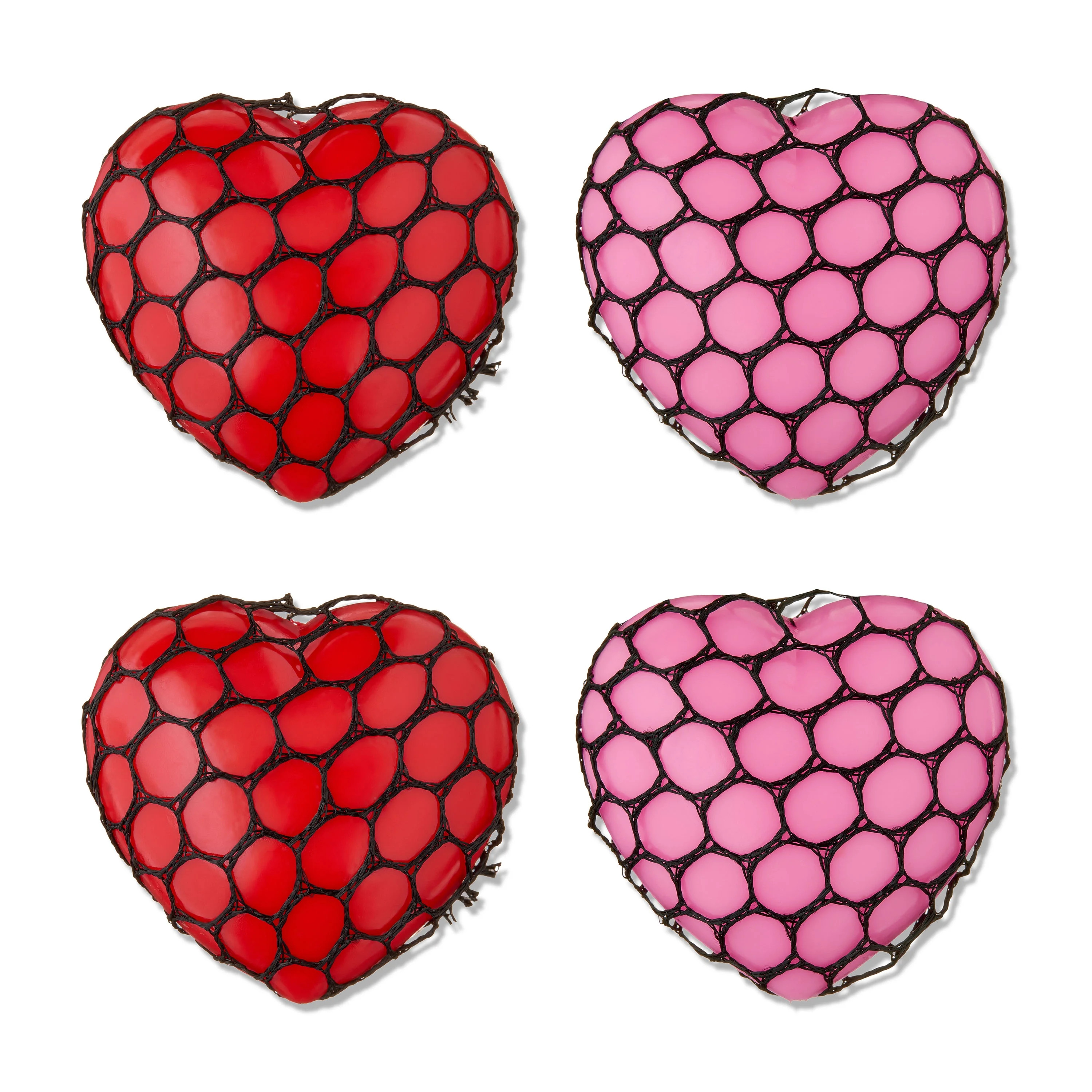 Heart Squishy Ball Party Favors, 4 Count, Valentine's Day by Way To Celebrate | Walmart (US)