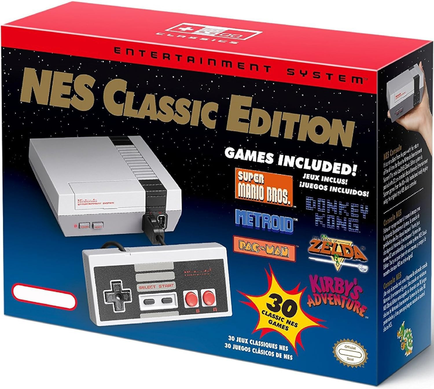 Video Game Console for NES Classic Edition for Nintndo Entertainment System Mini, Pre-load 30 Off... | Amazon (US)