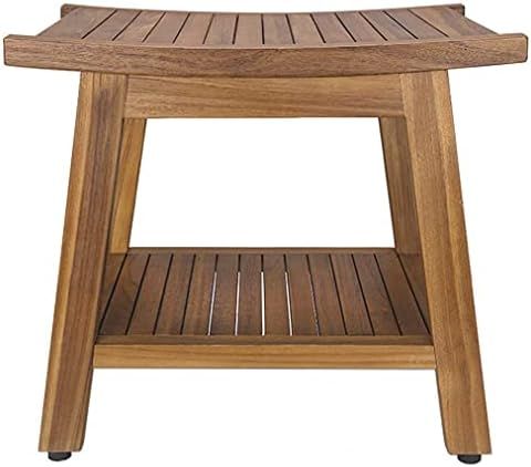 Indoor and Outdoor Use: The naturally water resistant teak wood and stainless screws allow the be... | Amazon (US)