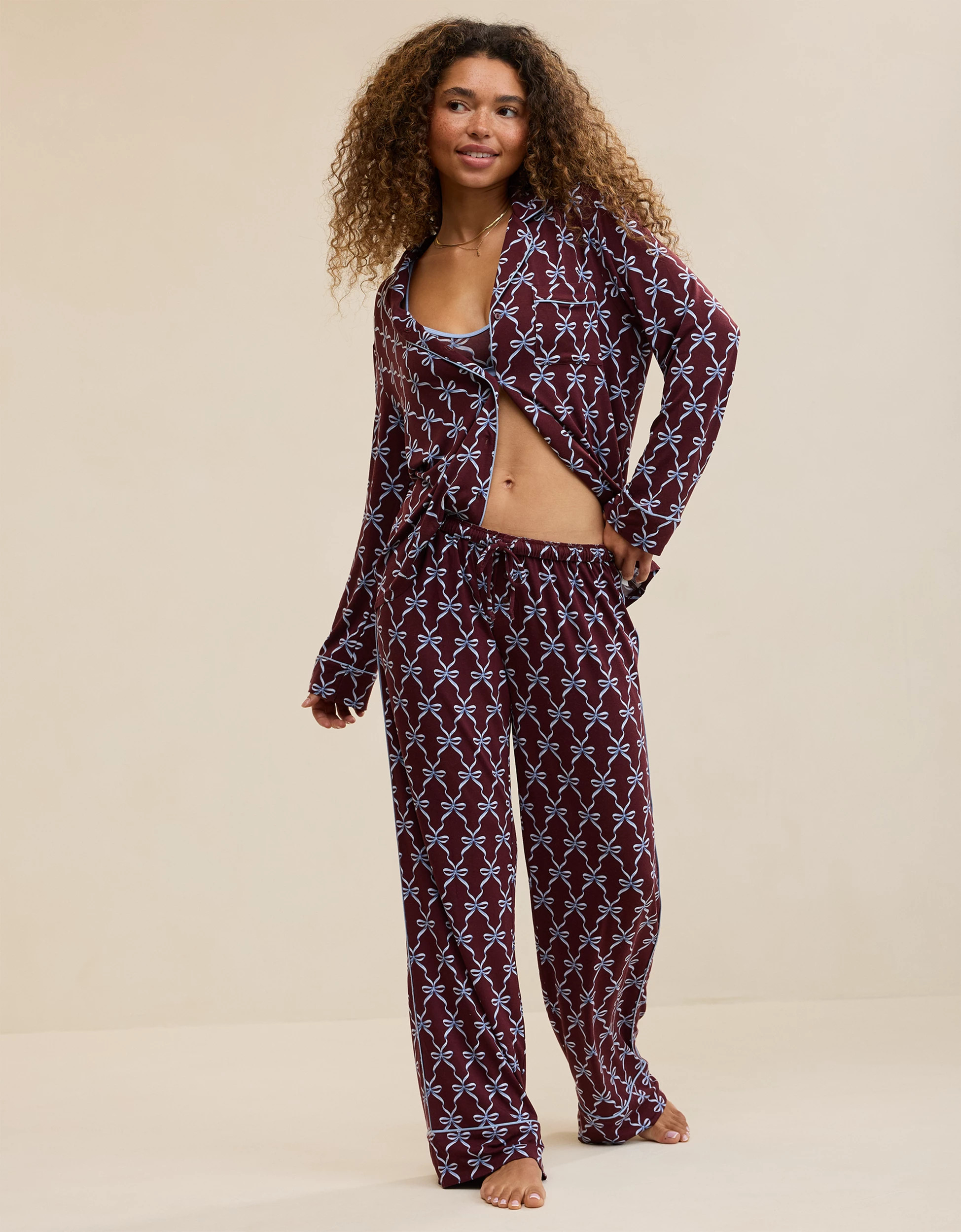 Aerie Real Soft\u00ae Piping PJ Pant | Aerie