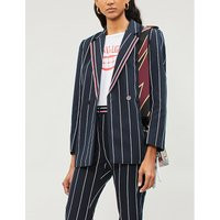 Ilian psintriped cotton and linen-blend blazer | Selfridges