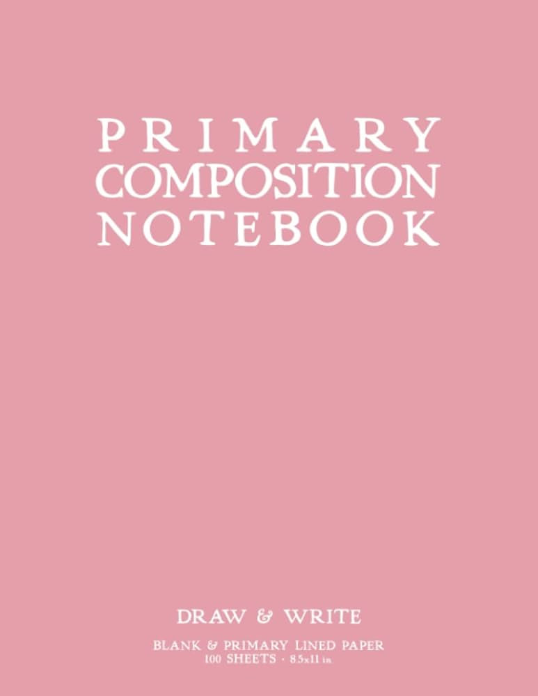 Primary Composition Notebook: Light Pink Softcover Draw & Write Journal by schoolnest | Amazon (US)