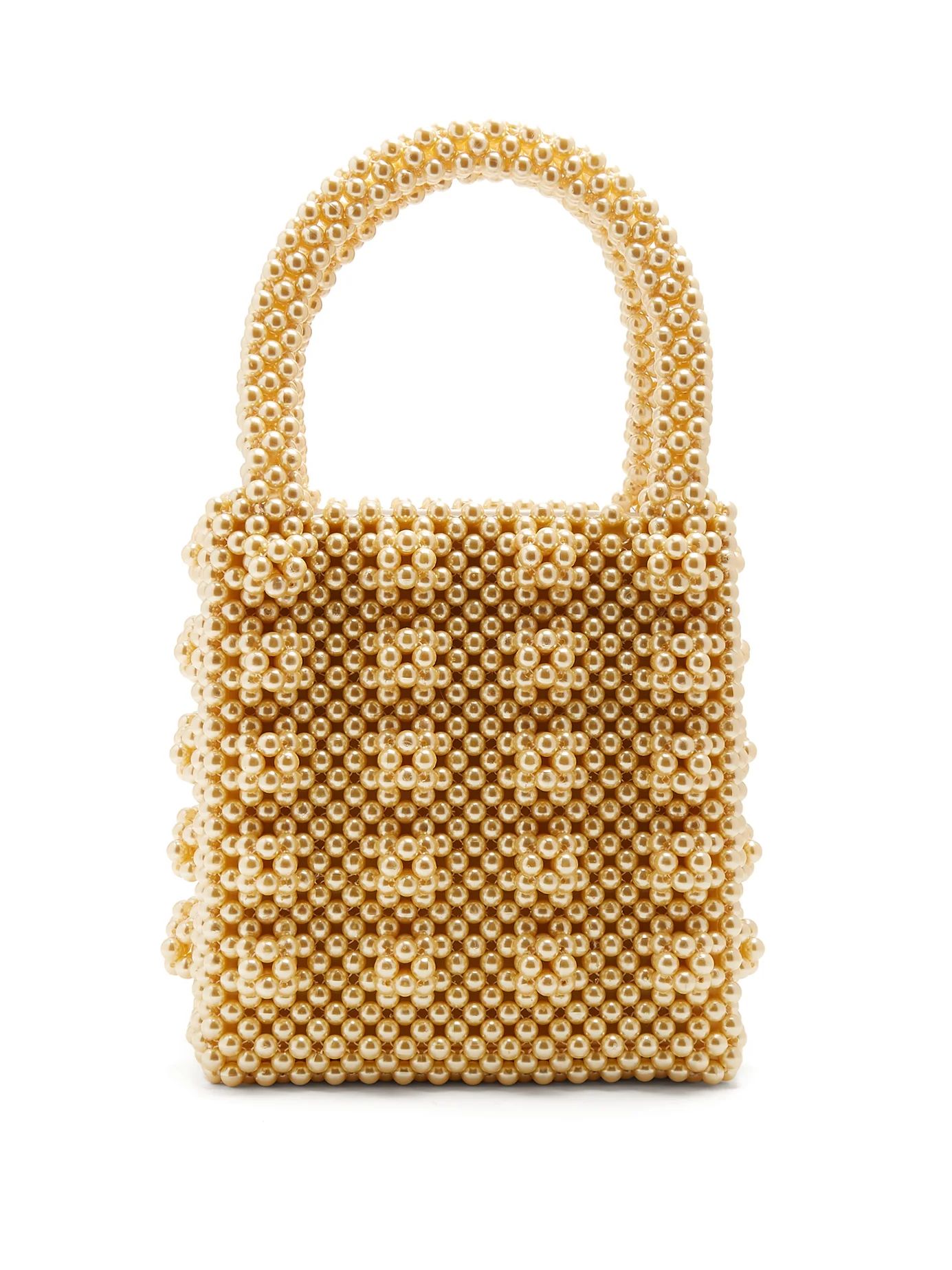 Antonia faux-pearl-embellished bag | Matches (US)
