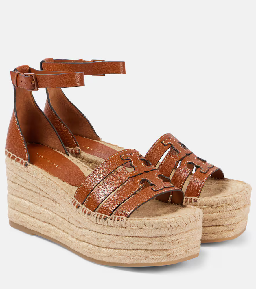 Tory Burch Ines leather espadrille wedges | Mytheresa (US/CA)