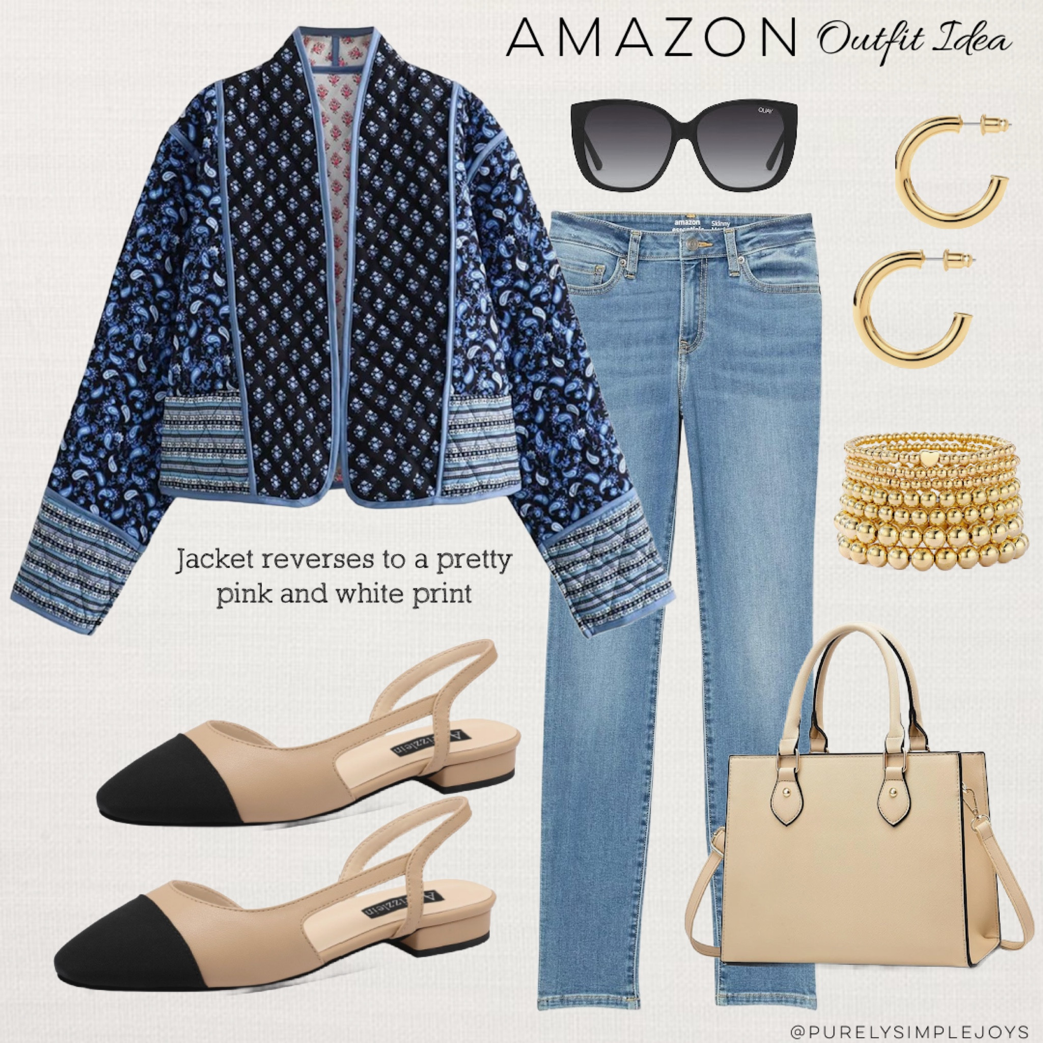 ⭐️ AMAZON reversible cropped jacket. Reverses to a pretty pink and white print 
Amazon outfit idea 

#founditonamazon #amazonstyle #outfitideas 


#LTKstyletip #LTKfindsunder50 #LTKsalealert