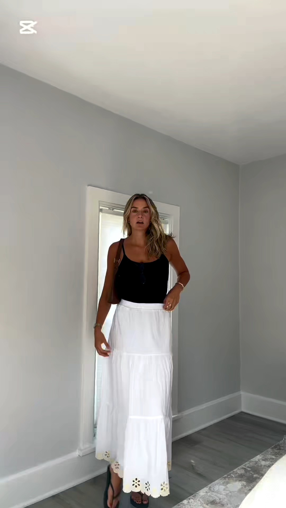 Another go to summer outfit
Top: small
Skirt: small
(Linking similar skirt can’t find original)