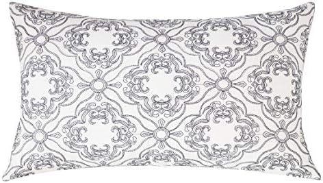 SLOW COW Linen Embroidery Decorative Rectangular Throw Pillow Cover Lumbar Pillow Cover Cushion C... | Amazon (US)