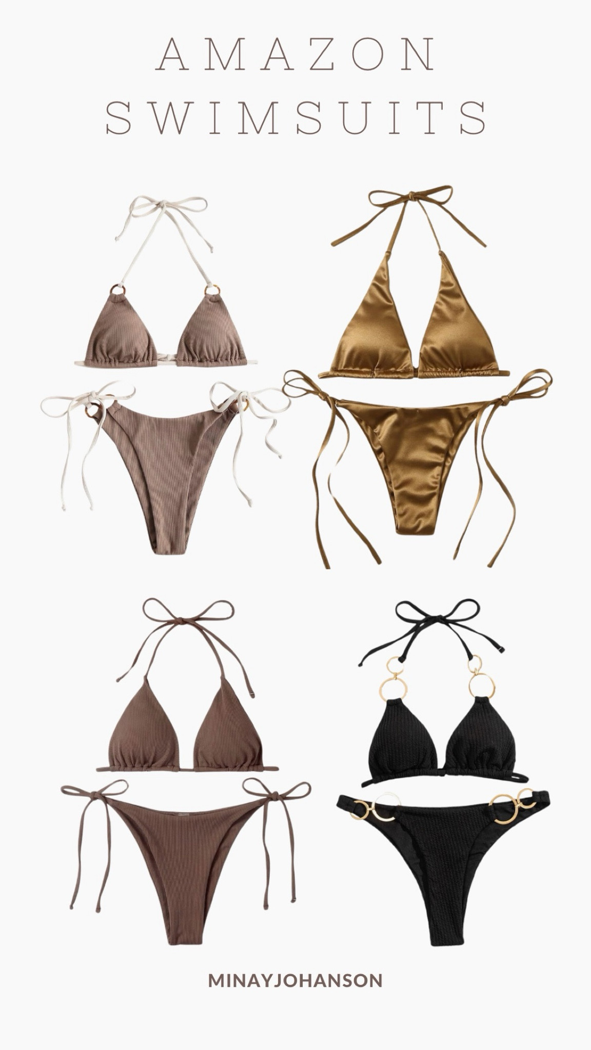 Amazon Swimsuits in black and brown tones🖤Summer vacation must haves! ☀️ #amazonswimsuit #swimsuit #vacation #travel

#LTKswim #LTKstyletip 

#LTKSeasonal #LTKStyleTip #LTKSwim