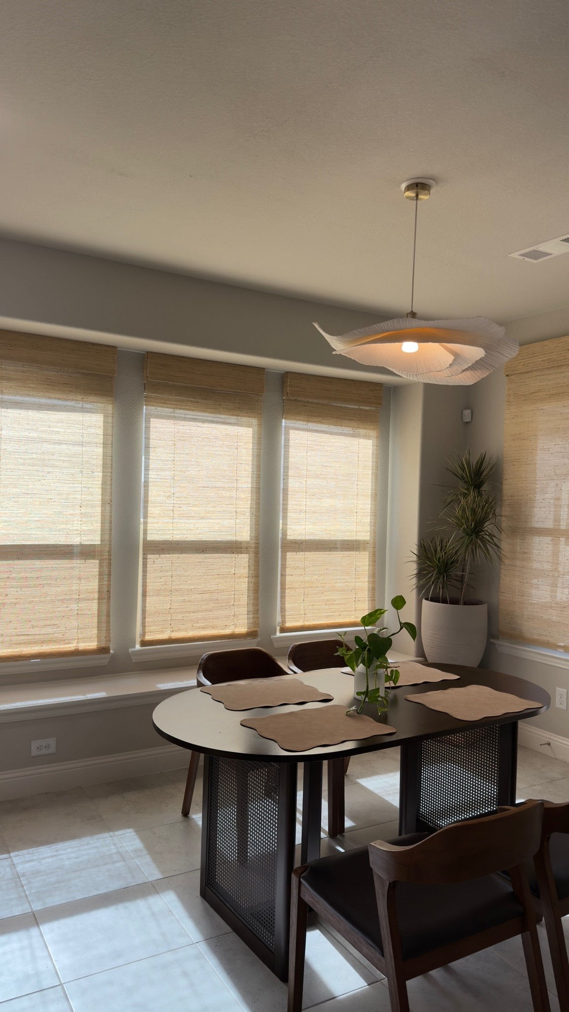 Lay Natural Ramie Bamboo Woven Shade
Used code : PRIYANKA for $$ off 
Color: Beige LN36
Installation Method: Outside Mount
Lift Type: Cordless
Lining Type: Unlined
Edge Binding: No Edge Binding

#LTKdayinmylife #LTKootd #LTKHome