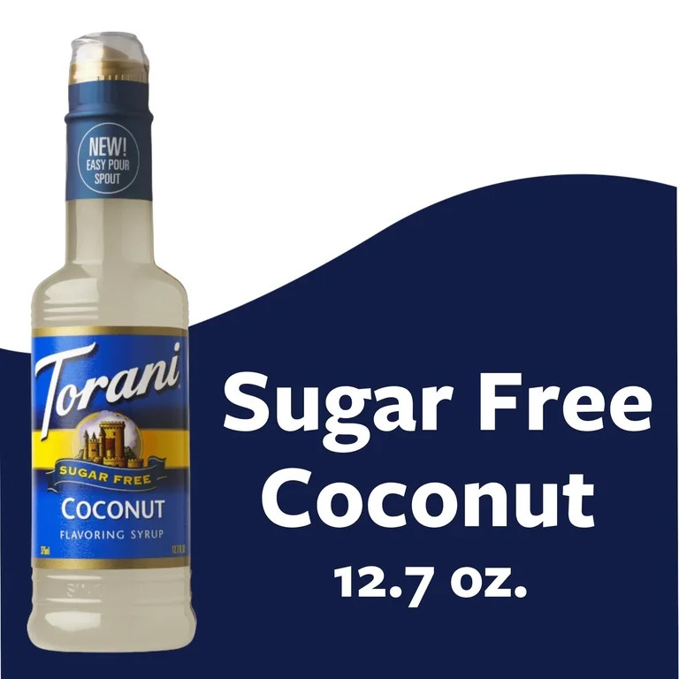 Torani Sugar Free Coconut Syrup, No Calorie, Authentic Coffeehouse & Soda Syrup, 12.7 oz | Walmart (US)