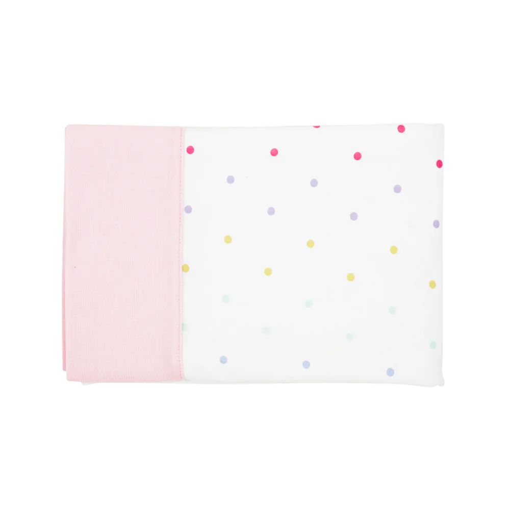 Fresh Faced Pillowcase - Dudley Dot with Palm Beach Pink | The Beaufort Bonnet Company
