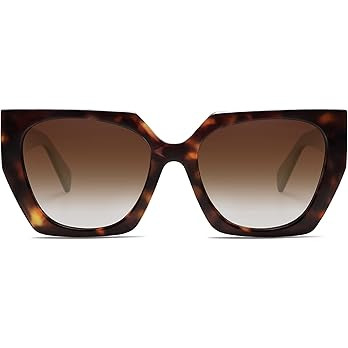 SOJOS Retro Polarized Oversized Sunglasses Womens Big Square Vintage Designer Sunnies SJ2205 | Amazon (US)