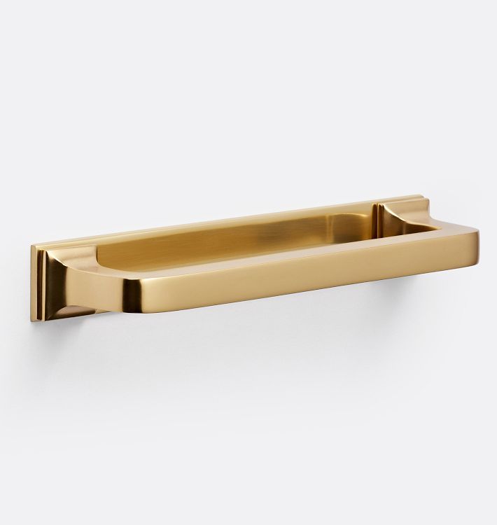 Large Mission Drawer Pull with Rectangle Backplate | Rejuvenation
