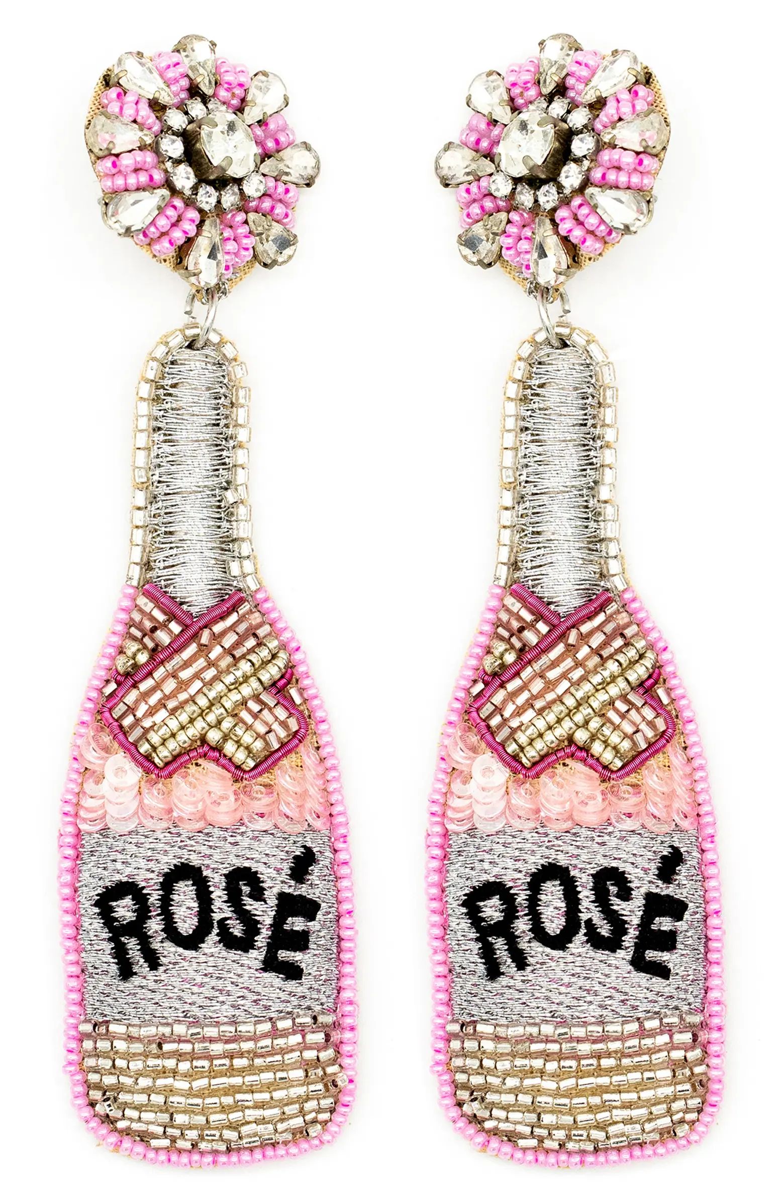 Allie Beads Rosé All Day Beaded Drop Earrings | Nordstrom | Nordstrom