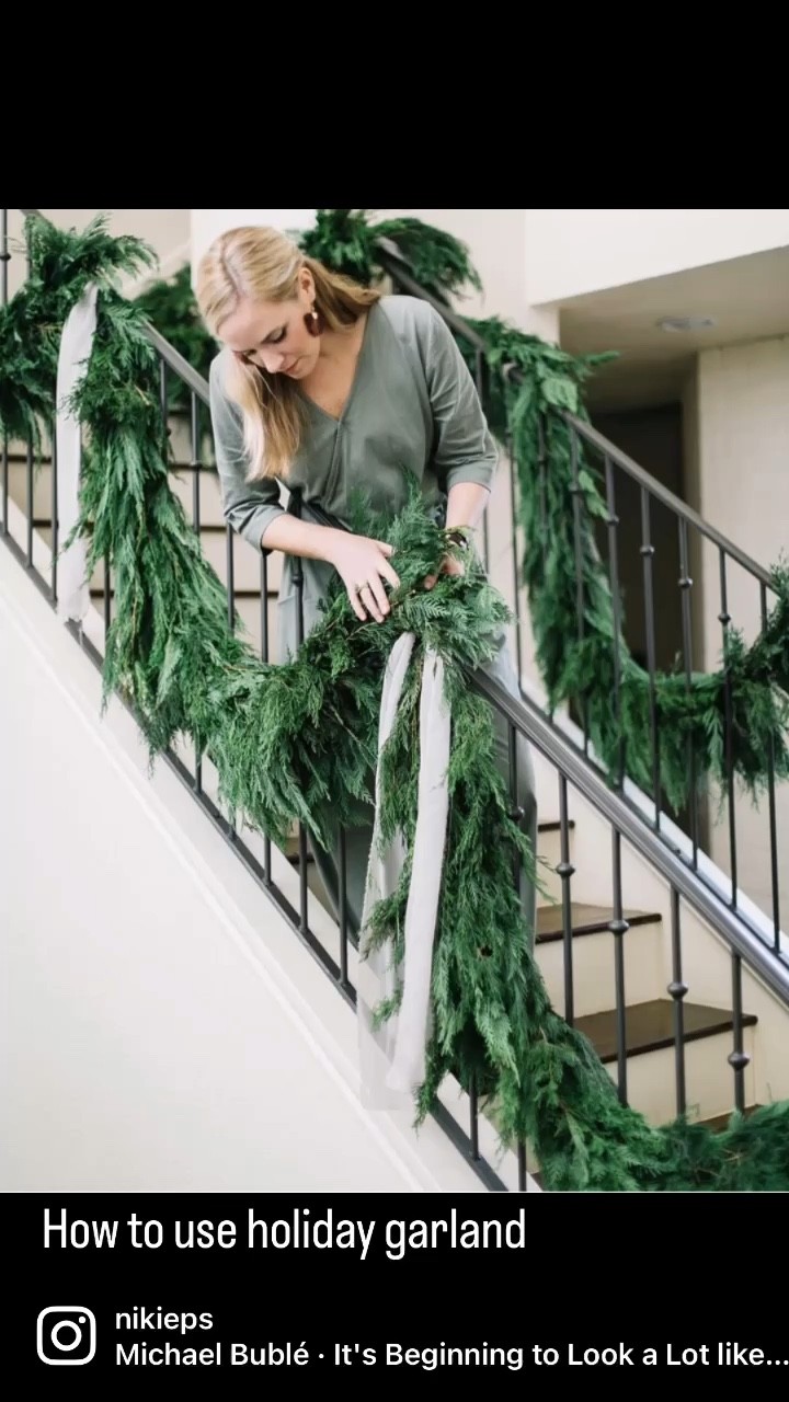 Ways to use Christmas holiday garland!

#LTKSeasonal #LTKhome #LTKstyletip
