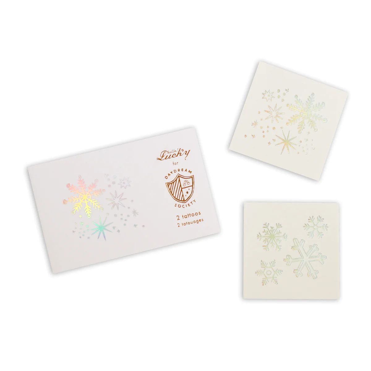 Frosted Snowflake Temporary Tattoos | Ellie and Piper