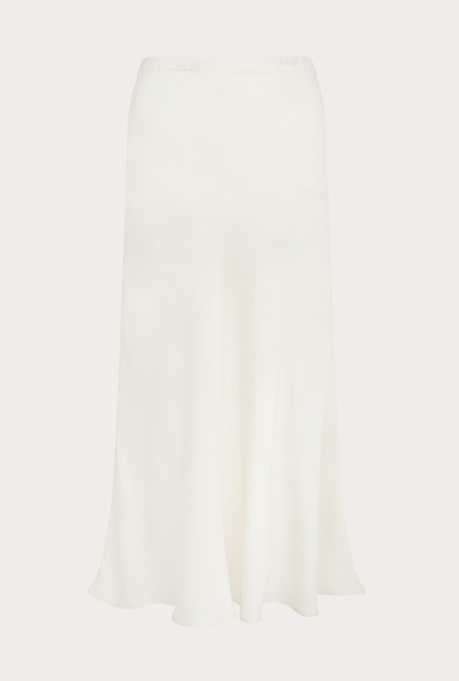 Luna Satin Slip Skirt

                        Ivory | Ghost