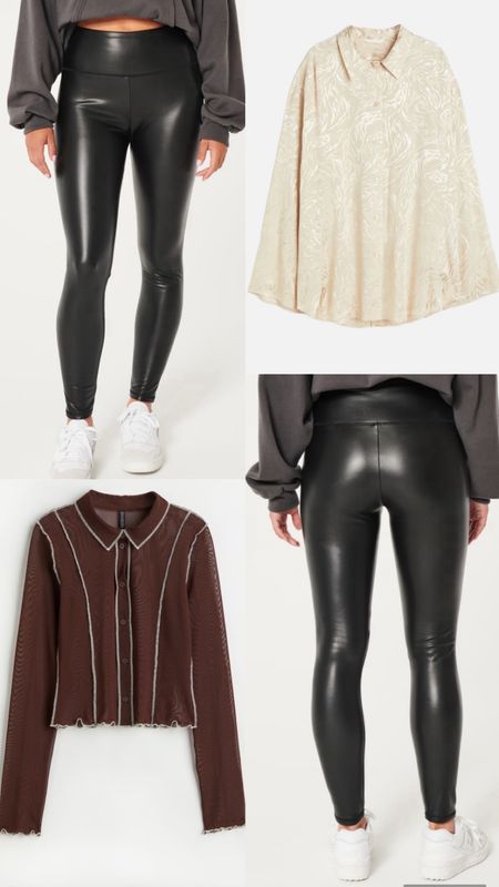 Faux leather leggings have so many different ways to style up and down for casual or more dressy events! #dailystyling

#LTKstyletip #LTKtravel #LTKfindsunder50