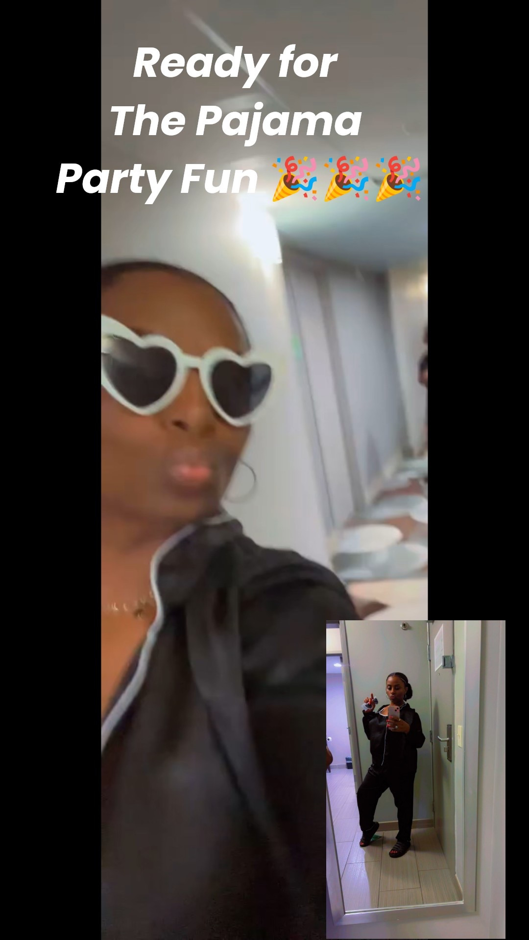 Be Pajama Party ready in this black and white set add some cute fun heart shaped glasses #pajamas #sleepwear 
#shop #silk-pajamas 


#LTKFindsUnder100 #LTKParties #LTKActive