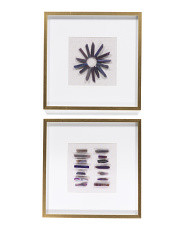 Set Of 2 23x23 Grace Purple Agate Shadow Boxes | Home | Marshalls | Marshalls