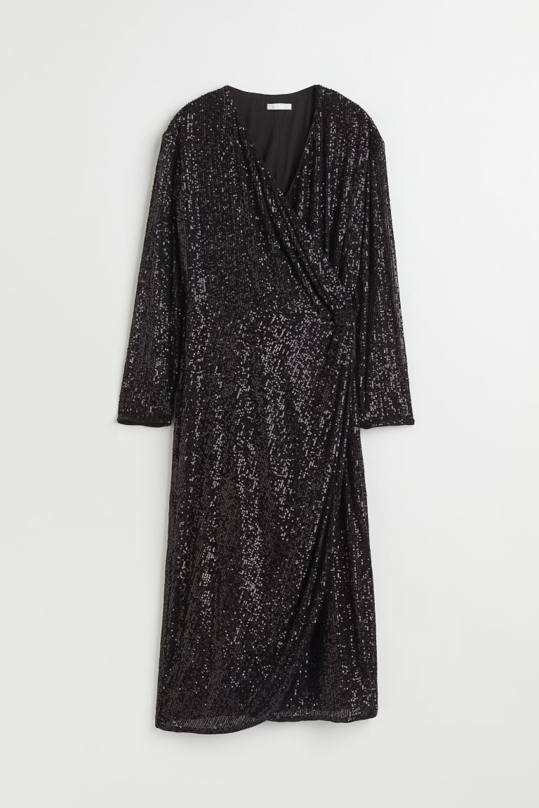 Sequined Dress - Black - Ladies | H&M US | H&M (US + CA)