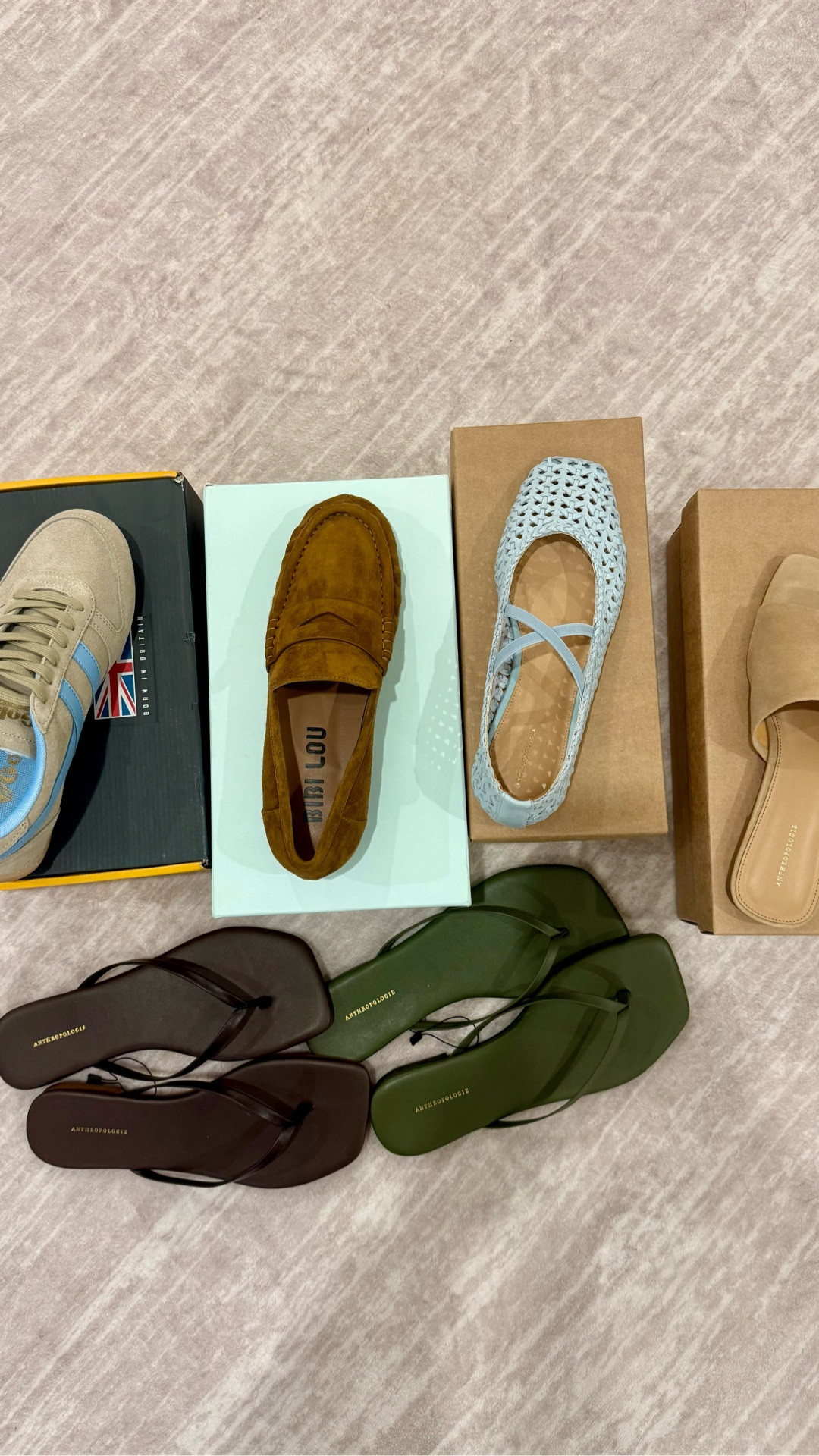 Anthropologie shoes for spring and summer - honest review! Love them all except the blue bono lou sneakers (not comfortable enough in my opinion) the ballet flats run a little big in my opinion. Linked all here! Which ones are your favorite? 

#LTKOver40 #LTKdayinmylife #LTKstorytime