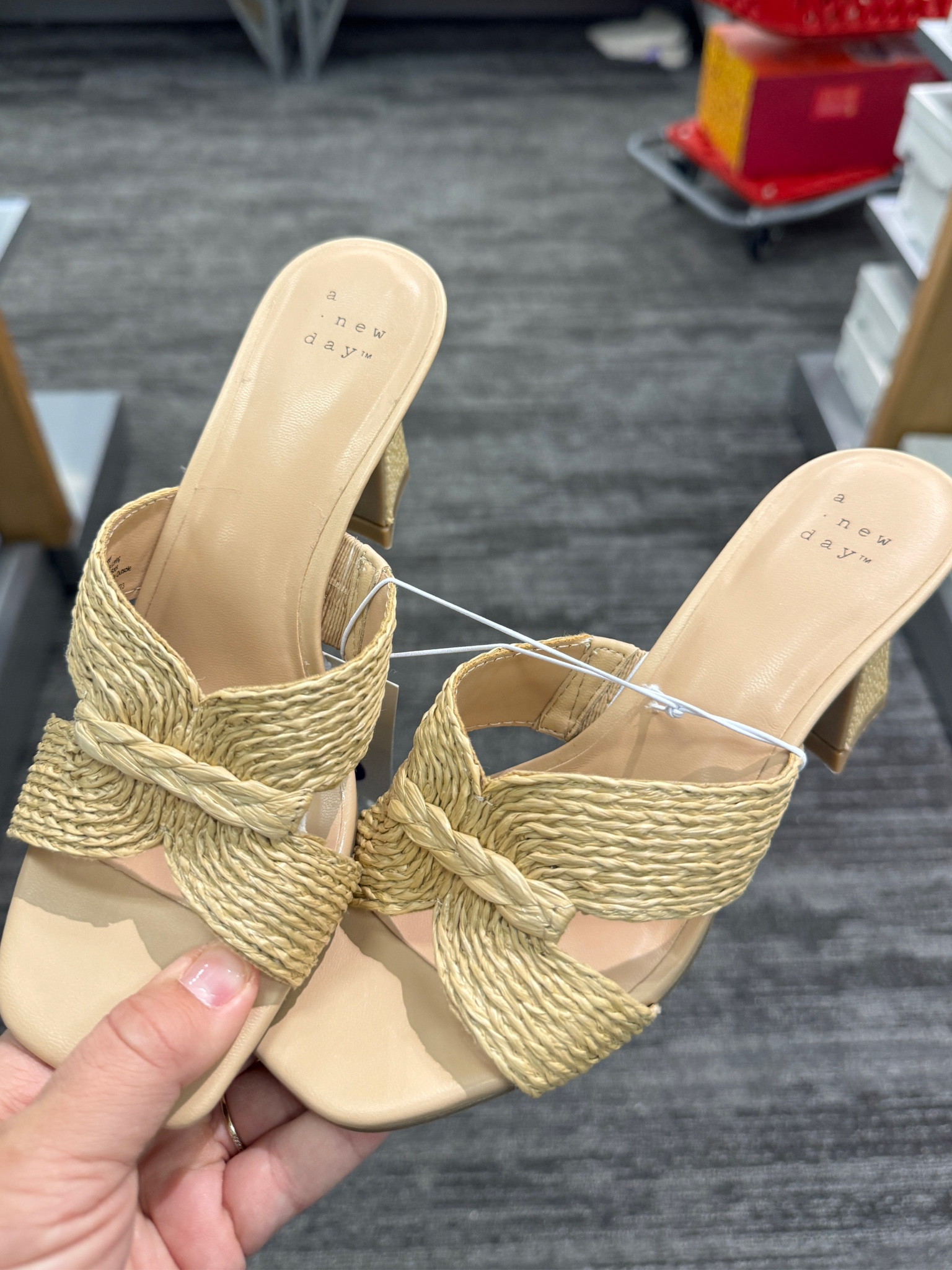 Rattan neutral slide on Mule heels 

#LTKfindsunder50 #LTKstyletip #LTKshoecrush