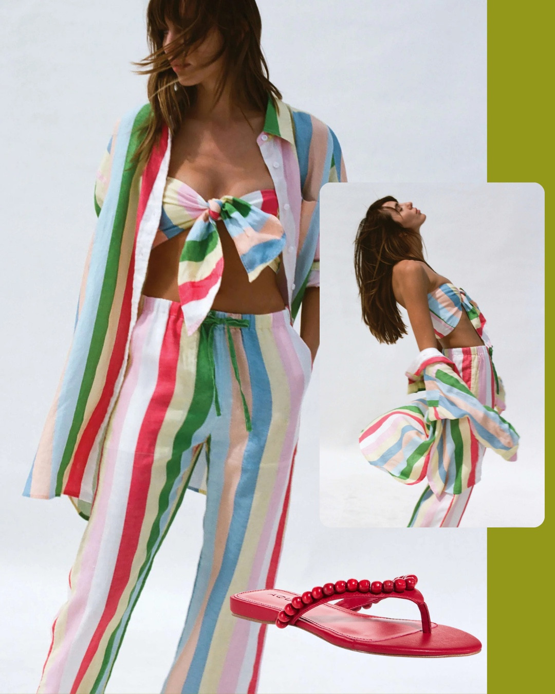 Cute striped beach vacation set, vacation outfits beach 

 #LTKMidsize #LTKSwim #LTKTravel