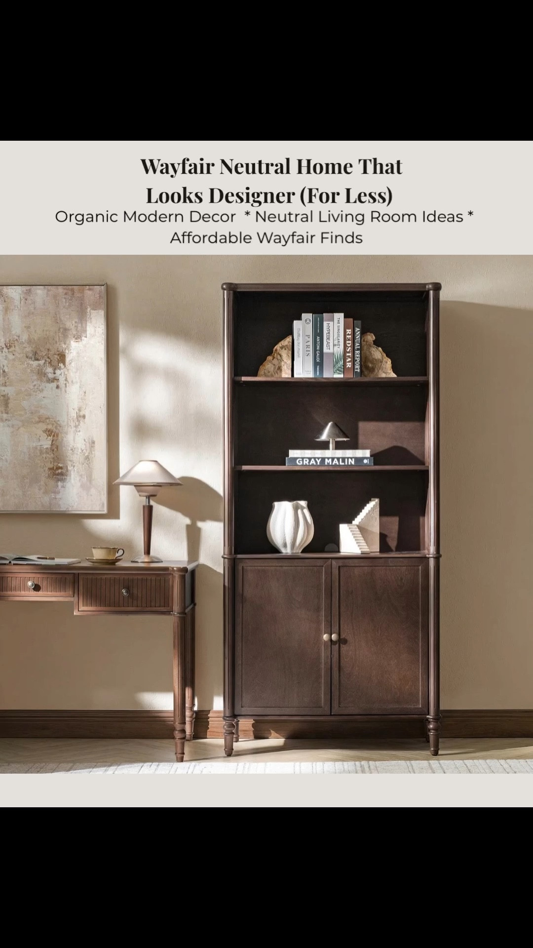 Wayfair has so many beautiful organic modern furniture pieces right now. If you love the organic modern designer look but don’t want designer prices, these beautiful neutral Wayfair finds are such a great option. This warm neutral bookshelf, brown cozy accent chair, vintage inspired rug, statement chandelier and modern coffee table create that elevated organic modern style designers love. Sharing these affordable @Wayfair pieces that help you create a high end neutral home for less while keeping your space warm, timeless and inviting.

#LTKHome #LTKSaleAlert