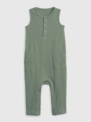 Baby Crinkle Gauze One-Piece | Gap (US)