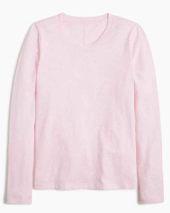 Long-sleeve crewneck girlfriend tee | J.Crew Factory