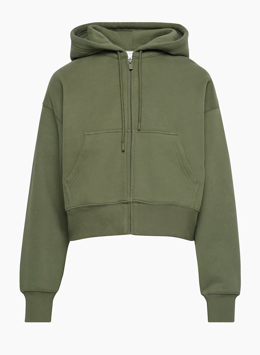 COZY FLEECE BOYFRIEND BOXY ZIP HOODIE | Aritzia