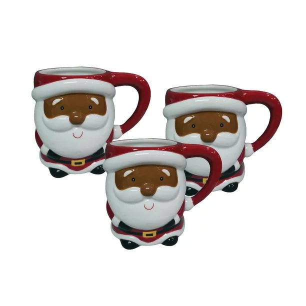 Holiday Time Santa Mug, 3 Pack | Walmart (US)