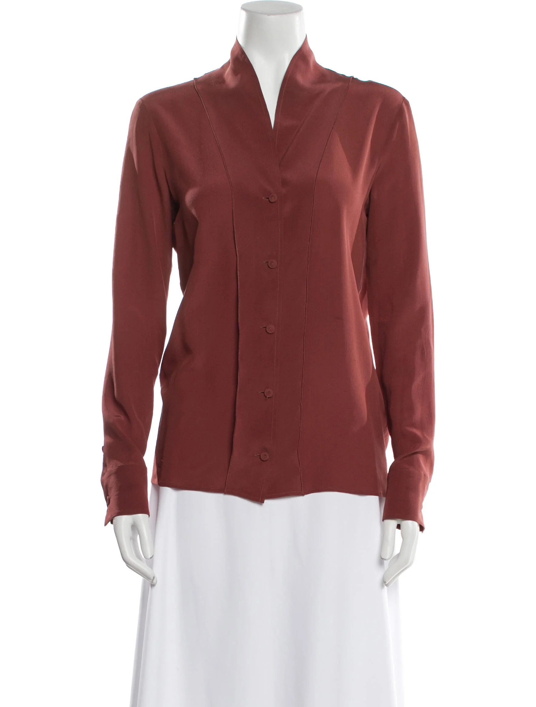 Long Sleeve Button-Up Top | The RealReal