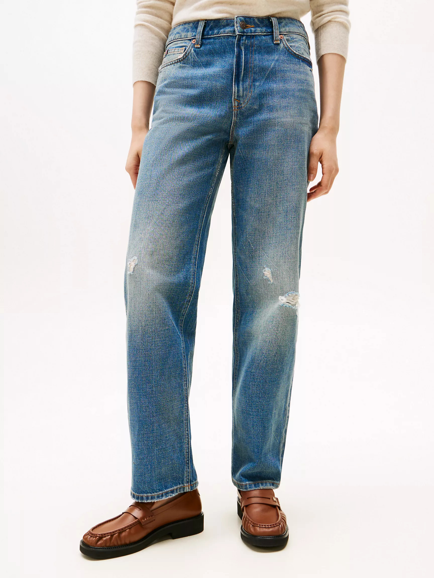 High-Rise Classic Straight Jean | Tommy Hilfiger | Tommy Hilfiger (US)