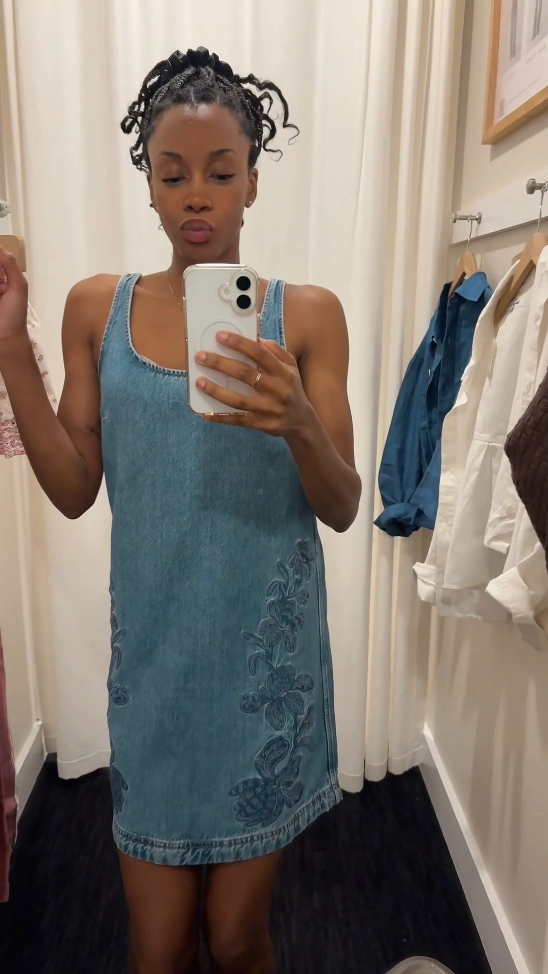 A denim that needed to be added to my summer wardrobe. The embroidery makes the dress so you don’t need to go over the top with accessories.

#LTKootd #LTKSeasonal #LTKPetite