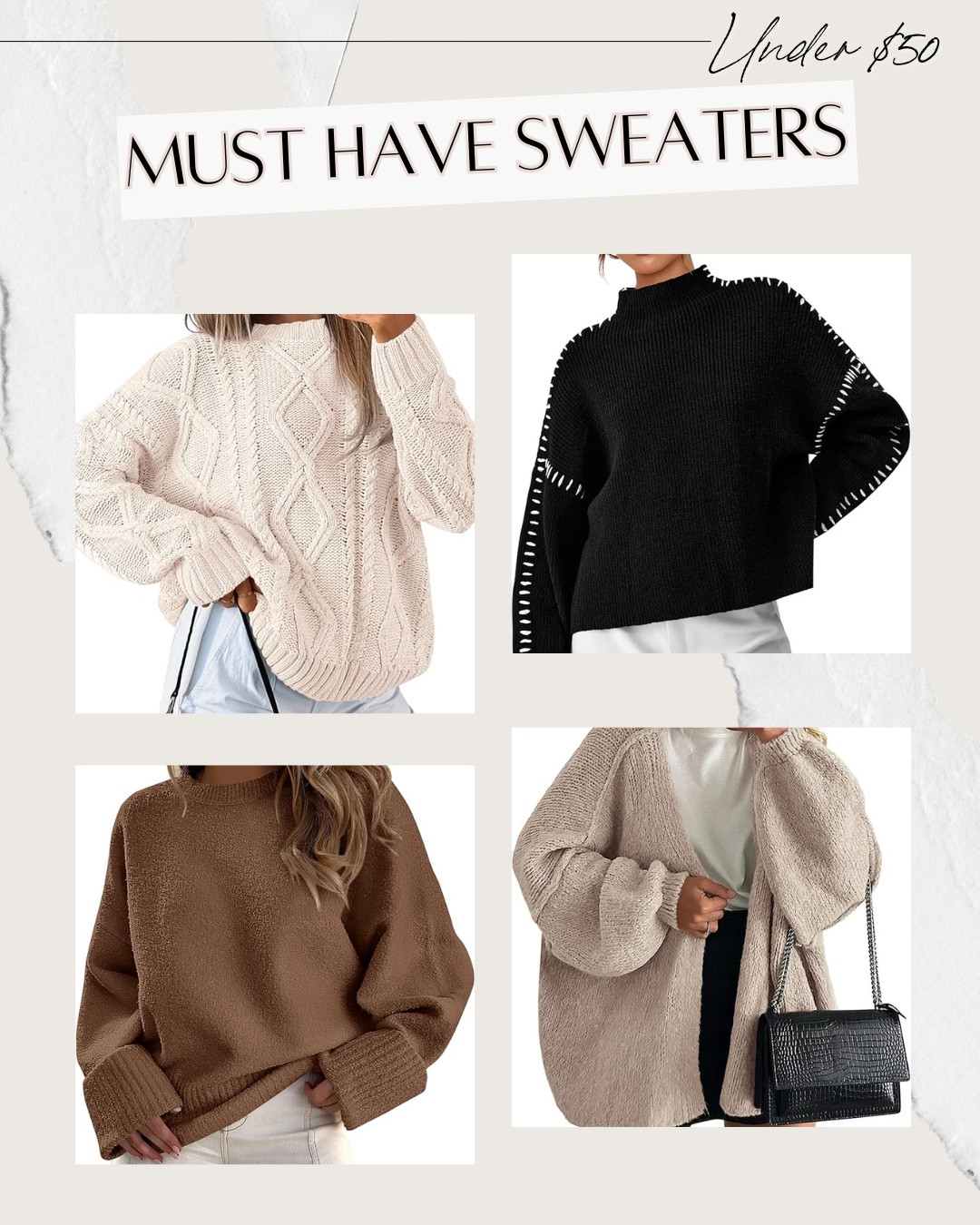 4 must-have sweaters you’ll wear nonstop. Easy, comfortable staples that layer beautifully and work for everyday outfits. Such versatile pieces for work, travel, and casual days.

#LTKOver40 #LTKWorkwear #LTKTravel