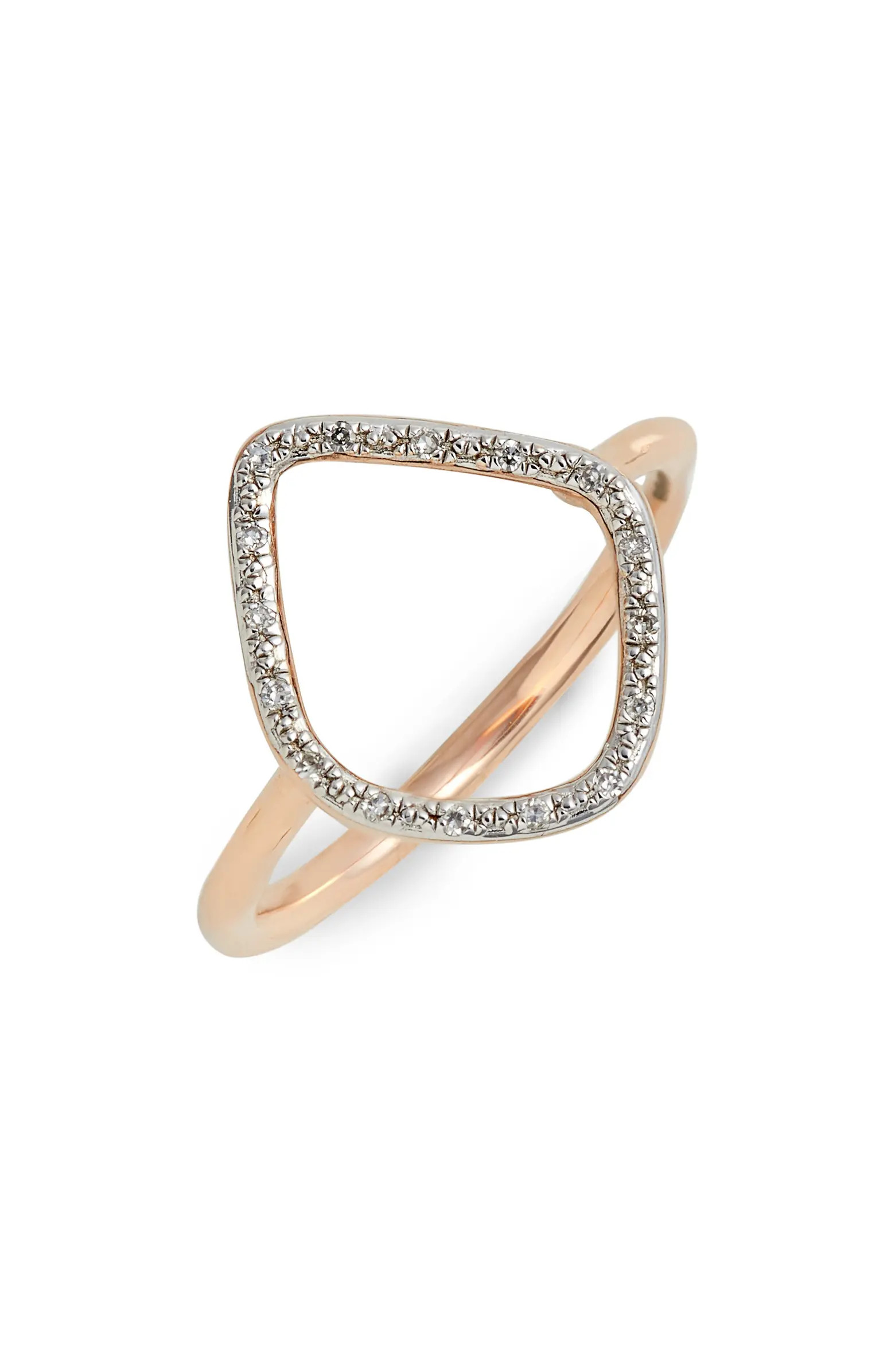 Monica Vinader Riva Diamond Hoop Ring | Nordstrom | Nordstrom
