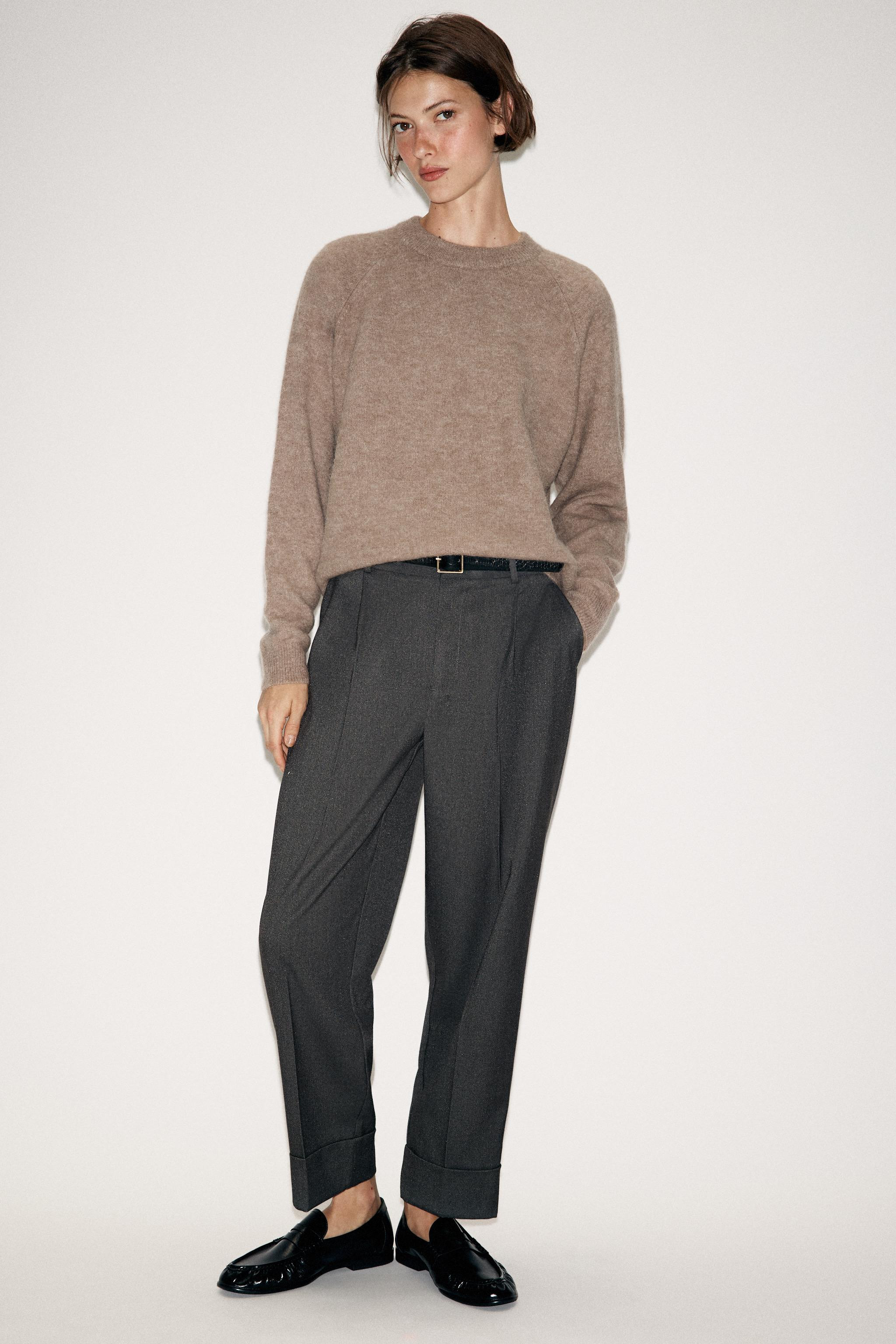 WIDE-LEG TROUSERS WITH DOUBLE WAISTBAND ZW COLLECTION | Zara AU