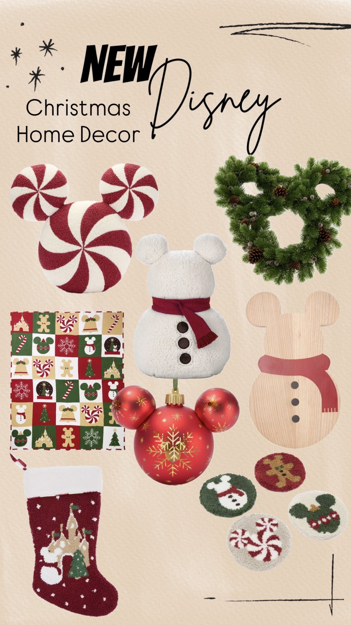 Disney Christmas home decor 

#LTKSeasonal #LTKHoliday #LTKGiftGuide