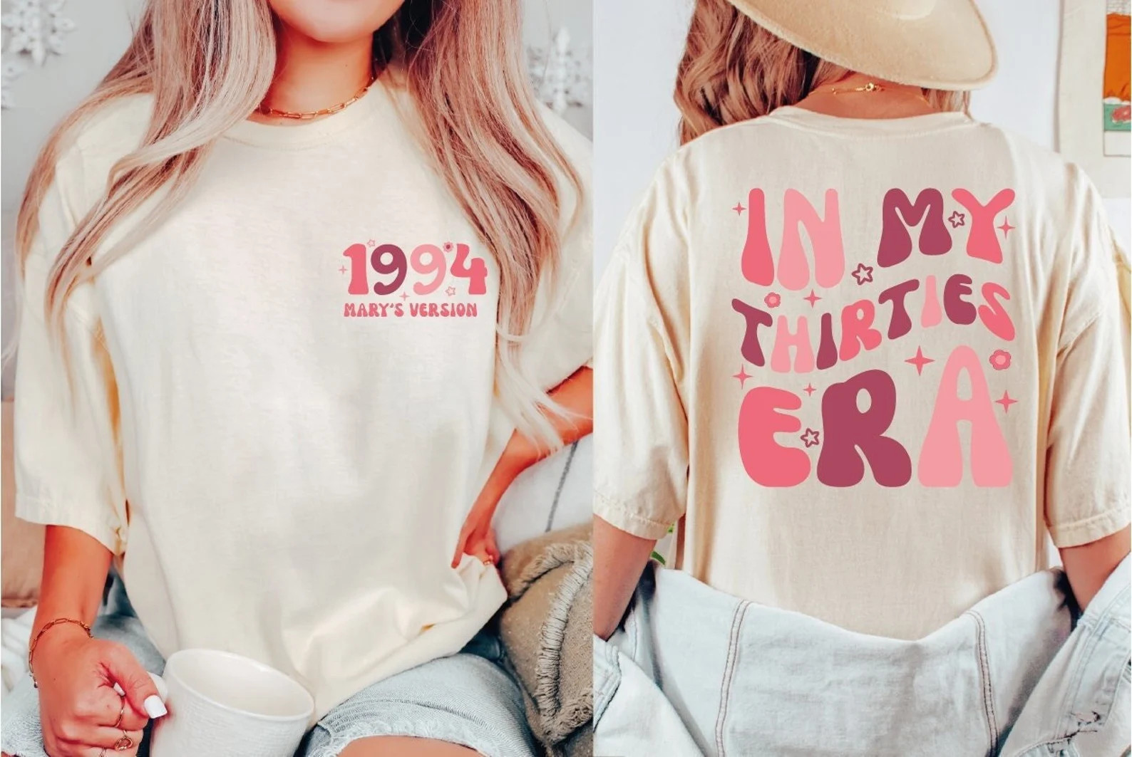 Custom in My Thirties Era Shirt, Comfort Colors 30th Birthday Shirt, in My Thirties Era Tee, Pers... | Etsy (US)