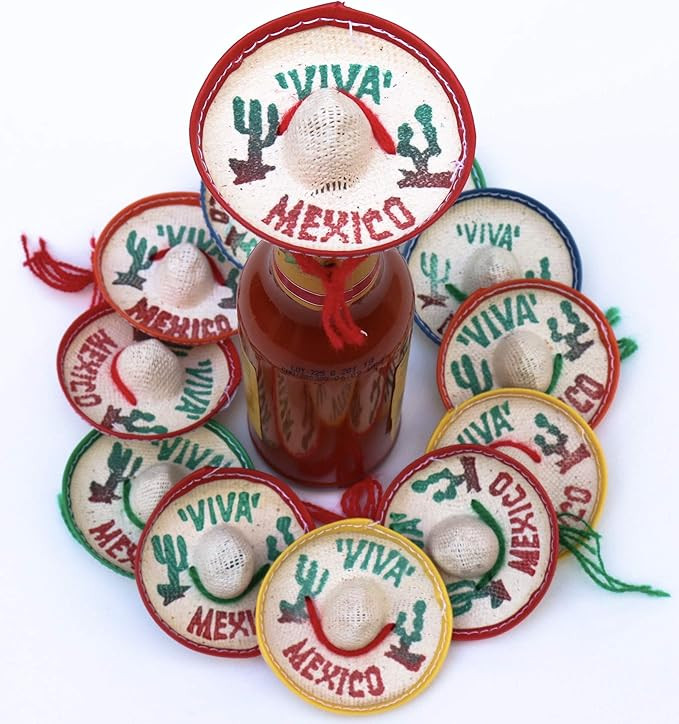 2 Pk One Dozen Pk Mexico Party Favors - Tiny Sombrero Hats Mini for Bottles Mexican Decorations V... | Amazon (US)