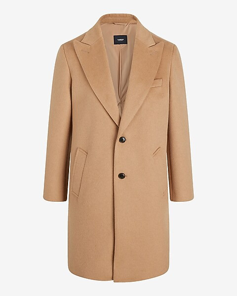 Camel Wool-Blend Signature Topcoat | Express